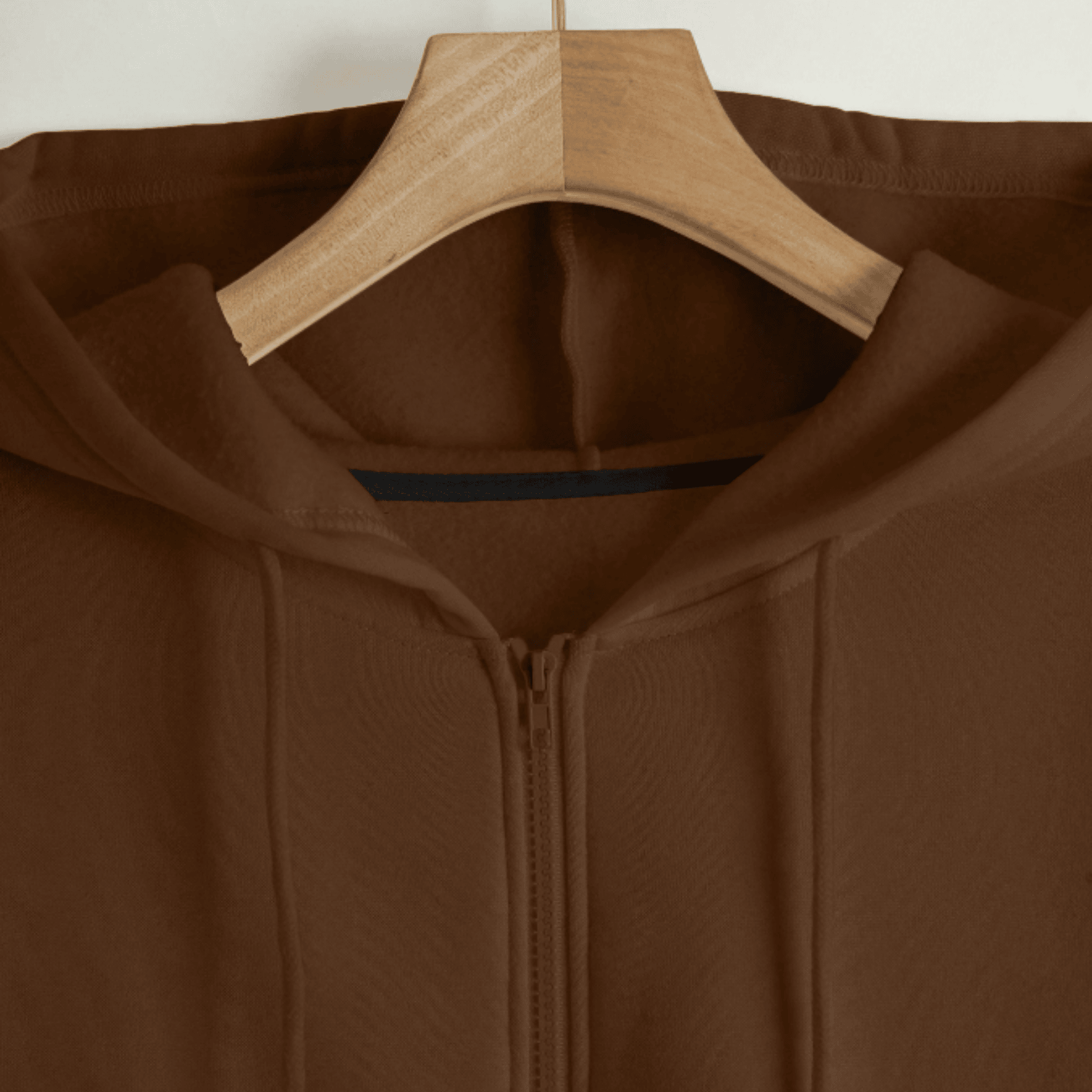 1762392737699.png Drop Shoulder Drawstring Thermal Lined Zip Up Hoodie - Brown - Image 4