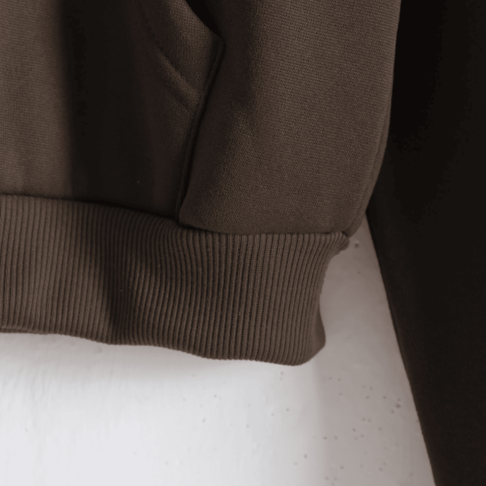 1762395012387.png Drop Shoulder Drawstring Thermal Lined Crop For Women Zip Up Hoodie - Brown - Image 5