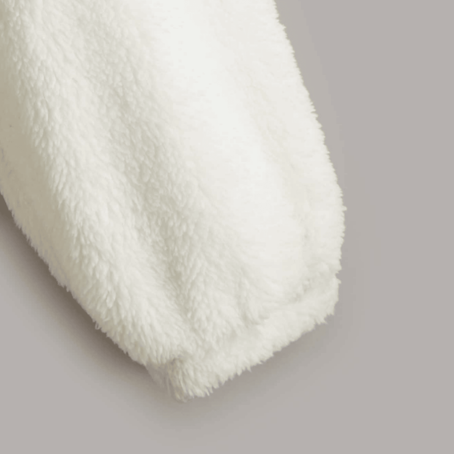 1762395750259.png Front Drawstring Detail Teddy Women Jacket Zip Up Hoodie - Beige - Image 4