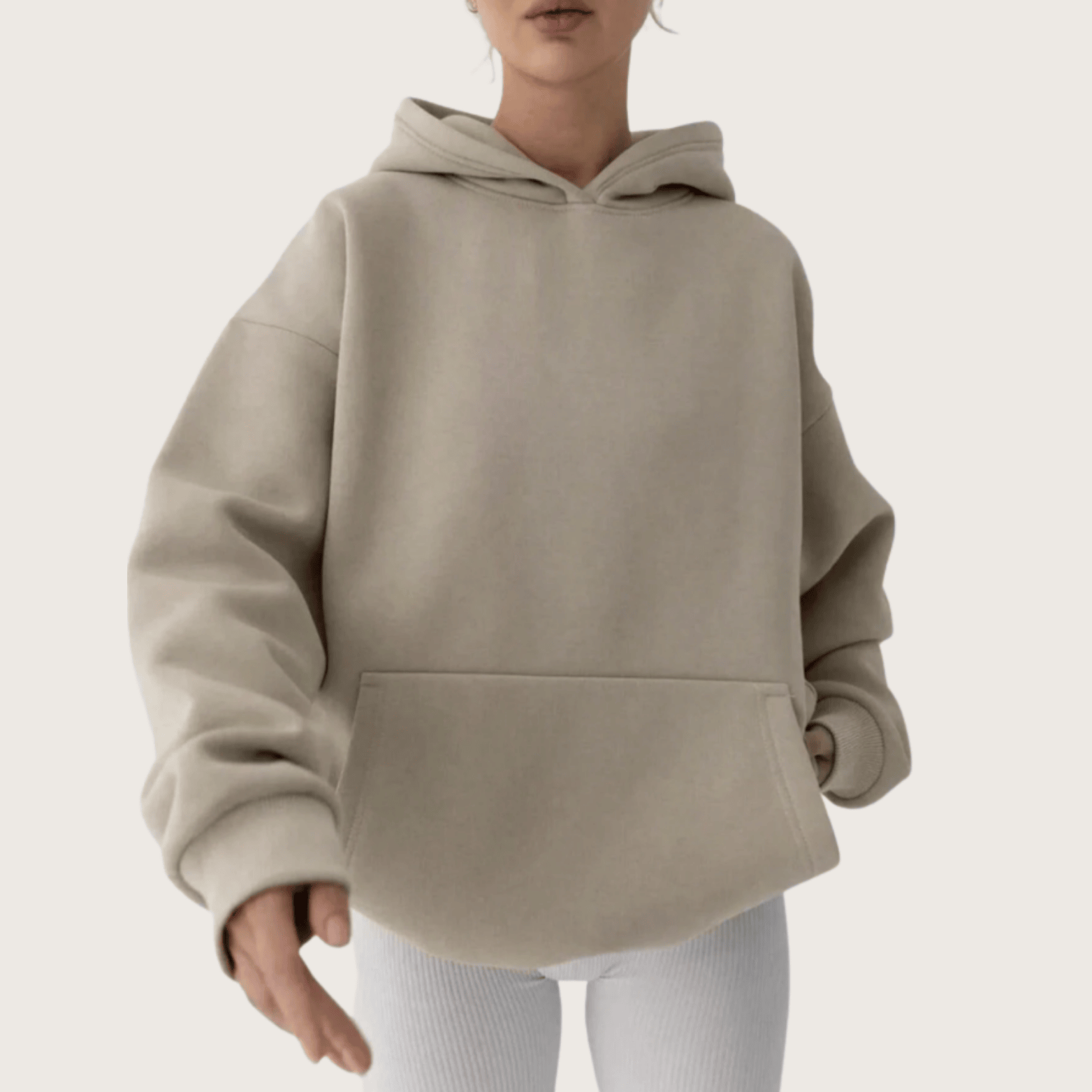 1762396400903.png Oversized Sweatshirts Pullover Fleece Sweaters Long Sleeve Hoodies - Apricot - Image 5