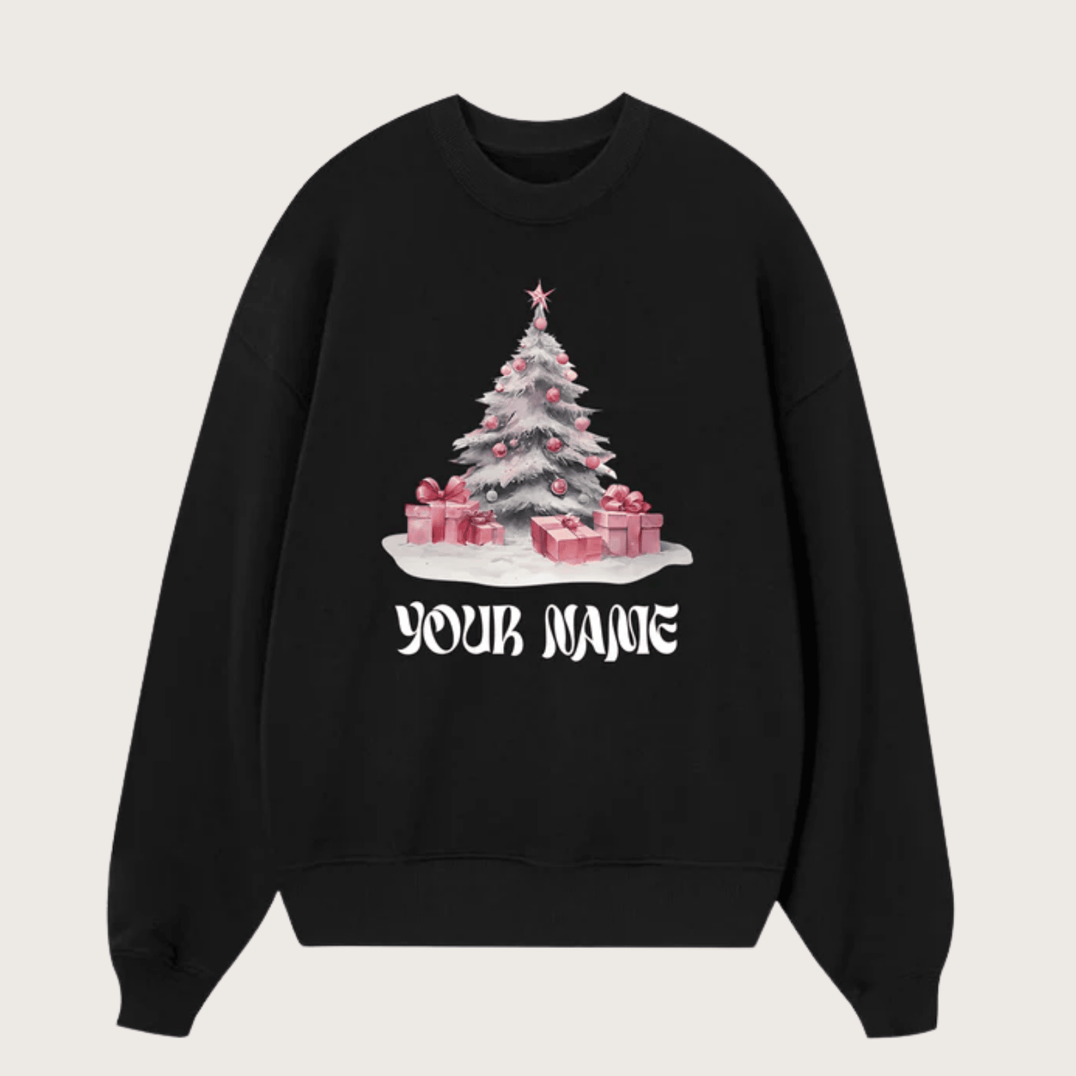 1762402872391.png Custom Christmas Gift Oversize Fleece Cotton Blend Pullover Sweater - Personalizable Name